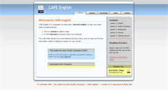 Desktop Screenshot of english.cape.edu